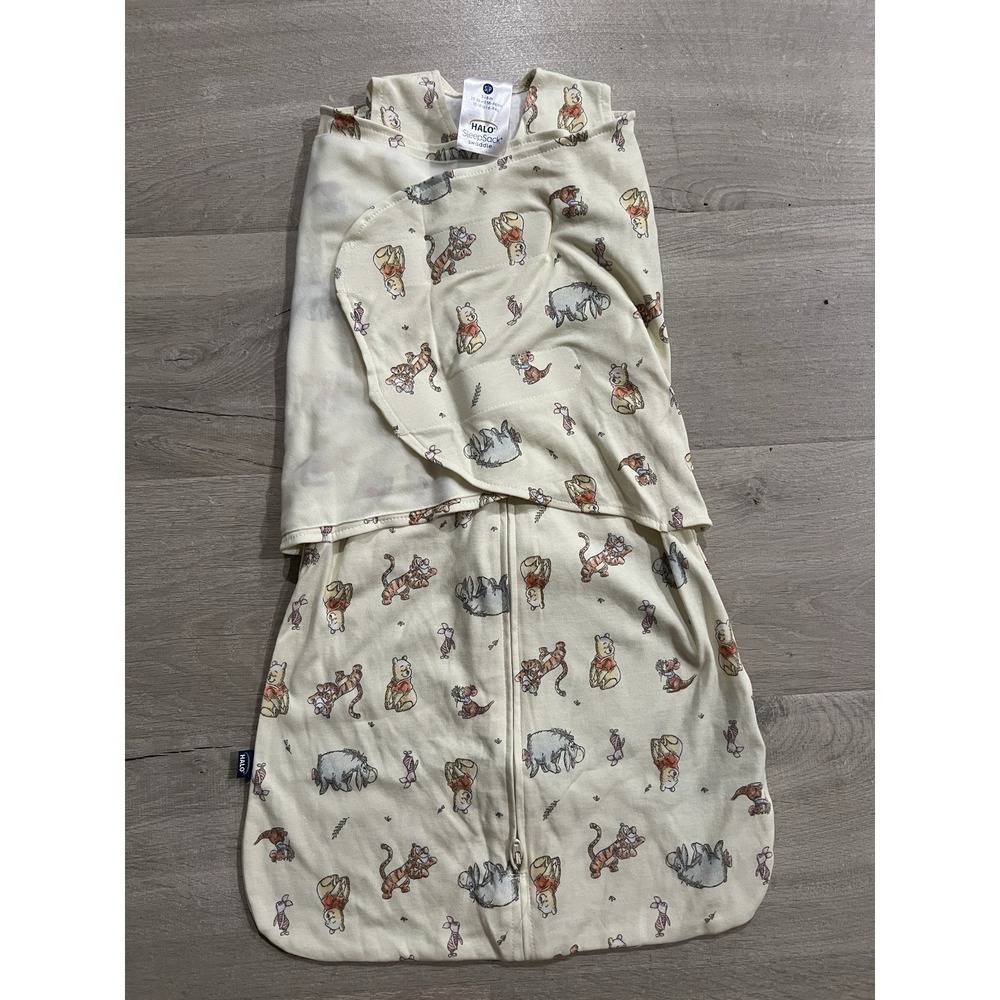 HALO Disney Baby Sleepsack Swaddle Winnie The Pooh 3-6 Months Infant Yellow